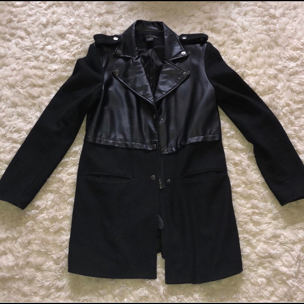leather trench
